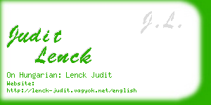 judit lenck business card